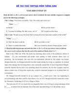 Tải Đề thi thử THPT Quốc gia môn tiếng Anh sở GD&ĐT Vĩnh Phúc có đáp án - Đề thi tiếng Anh THPT Quốc Gia 2020 có đáp án