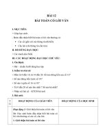 Tải Giáo án Toán 1 chương 3 bài 12: Bài toán có lời văn - Giáo án điện tử Toán 1