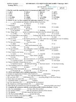 Tải Đề thi chọn học sinh giỏi lớp 7 cấp huyện môn tiếng Anh năm học 2017-2018 (Đề 717) - Đề ôn thi học kì 1 môn tiếng Anh lớp 7