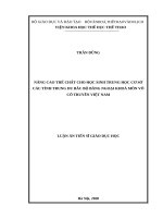 Nâng cao thể chất cho học sinh trung học cơ sở các tỉnh trung du bắc bộ bằng ngoại khoá môn võ cổ truyền việt nam 