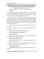 Nghiên cứu một số yếu tố môi trường trong hầm phẫu tại quần đảo A và ảnh hưởng tới sức khỏe bộ đội