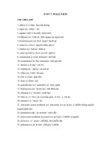 Tải Từ vựng Tiếng Anh lớp 8 Unit 7 Pollution - Tiếng Anh lớp 8 chương trình mới