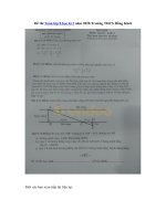 Tải Đề thi Toán lớp 8 học kì 2 năm 2020 Trường THCS Đồng Khởi - Đề thi học kì 2 Toán 8