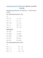 Tải Giải Toán lớp 3 trang 45, 46: Bảng đơn vị đo độ dài - Luyện tập - Giải bài tập Toán lớp 3