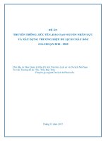 ĐỀ ÁN TRUYỀN THÔNG, XÚC TIẾN, ĐÀO TẠO NGUỒN NHÂN LỰC VÀ XÂY DỰNG THƯƠNG HIỆU DU LỊCH CHÂU ĐỐC GIAI ĐOẠN 2018 - 2025