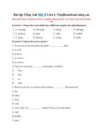 Tải Bài tập Tiếng Anh lớp 6 Unit 4: My neighbourhood nâng cao - Ôn tập tiếng Anh lớp 6 Chương trình mới Unit 4: My Neighborhood