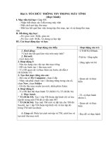 Tải Giáo án Tin học lớp 5 Chương 1 bài 3: Tổ chức thông tin trong máy (tiếp) - Giáo án điện tử Tin học lớp 5