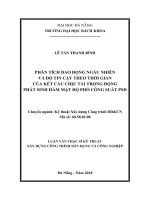 PHÂN TÍCH DAO ĐỘNG NGẪU NHIÊN VÀ ĐỘ TIN CẬY THEO THỜI GIAN CỦA KẾT CẤU CHỊU TẢI TRỌNG ĐỘNG PHÁT SINH HÀM MẬT ĐỘ PHỔ CÔNG SUẤT PSD. LUẬN VĂN THẠC SĨ KỸ THUẬT