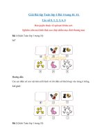 Tải Giải Toán lớp 1 trang 10, 11 sách Kết nối tri thức với cuộc sống - Các số 0, 1, 2, 3, 4, 5 - Luyện tập