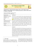 Ảnh hưởng của ánh sáng đèn led đỏ, xanh và trắng đến sự sinh trưởng và phát triển cây cúc Tiger (Chrysanthemu sp.) trong nhân giống in vitro và vườn ươm