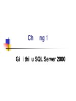 Bài giảng SQL server 2000  