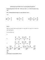 Tải Giải bài tập trang 128 SGK Toán 4: Luyện tập phép cộng phân số - Giải bài tập Toán lớp 4