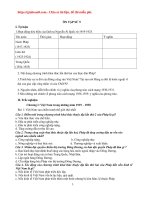 Bài tập ở nhà phòng chống dịch bệnh môn Lịch Sử lớp 9