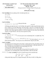 Tải Đề thi tuyển sinh lớp 10 THPT môn Toán sở GD&ĐT Hải Dương năm 2015 - 2016 - Đề thi tuyển sinh vào lớp 10 môn Toán có đáp án