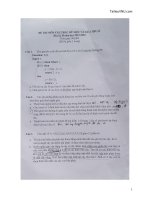 Đề thi hết môn học kỳ II năm học 2018-2019 môn Cấu trúc dữ liệu và giải thuật - ĐH Công nghệ