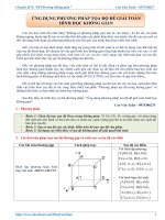 Ứng dụng phương pháp tọa độ để giải bài toán hình học không gian - Cao Văn Tuấn