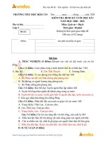 Tải về Đề thi học kì 1 lớp 5 môn Lịch sử và Địa lý Trường Tiểu học Đội