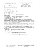 Tải Đề thi thử vào lớp 10 THPT môn Toán trường THCS Cồn Thoi, Kim Sơn năm 2016 - 2017 - Đề thi vào lớp 10 môn Toán có đáp án
