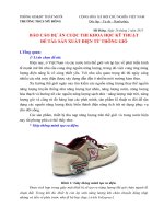 BÁO cáo NGHIÊN cứu KHOA học kĩ THUẬT đề tài sản XUẤT điện từ THÔNG GIÓ 