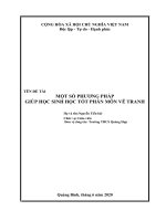 Sáng kiến kinh nghiệm, SKKN - Một số phương pháp giúp học sinh học tốt phân môn vẽ tranh