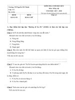 Tải Đề thi học kì 2 môn Tiếng Việt lớp 4 trường Tiểu học Nguyễn Tất Thành năm 2017 - 2018 - Đề kiểm tra cuối học kì 2 lớp 4 môn Tiếng Việt có đáp án