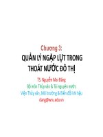 Bài giảng quản lý ngập lụt đô thị 