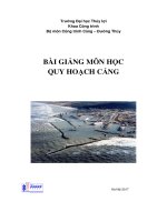 Bài giảng môn học quy hoạch cảng 