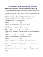 Tải Bài tập nâng cao Toán lớp 1: Phép cộng và trừ không nhớ trong phạm vi 100 - Bài tập ôn tập các số trong phạm vi 100