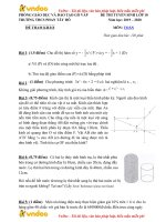Tải Đề thi tham khảo vào lớp 10 môn Toán trường THCS Phan Tây Hồ, Quận Gò Vấp năm học 2019 - 2020 - Đề thi tham khảo vào lớp 10 môn Toán 2019 TPHCM có đáp án