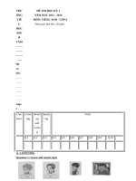 Tải Đề thi học kỳ 1 môn tiếng Anh lớp 4 trường Tiểu học Bình Tâm, Long An năm học 2015 - 2016 có file nghe và đáp án - Đề thi cuối học kỳ 1 môn tiếng Anh lớp 4 có file nghe và đáp án