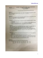 Final exam for semester II 2020-2021 course Data structure and algorithms - ĐH Công nghệ