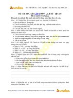 Tải về Đề thi học kì 1 lớp 5 môn Lịch sử - Địa lý năm 2020 - 2021 -