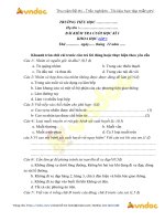 Tải về Đề thi học kì 1 môn Khoa học lớp 5 năm 2018 - 2019 theo Thông