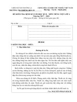 Tải Đề thi học kì 2 môn Tiếng Việt lớp 4 trường Tiểu học Chiêng Hoa B, Sơn La năm 2017 - 2018 - Đề kiểm tra cuối học kì 2 lớp 4 môn Tiếng Việt có đáp án