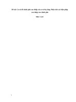 (Bài thảo luận) cơ sở để chính phủ can thiệp vào cơ sở hạ tầng  phân tích các biện pháp can thiệp của chính phủ