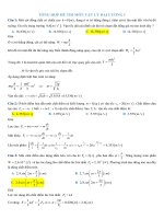 TH trắc nghiệm VLDC1 - Giải chi tiết