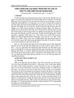 Hàm lượng kim loại nặng trong một số loài cá kinh tế vùng biển ven bờ Quảng Ninh