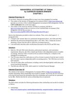 Solution manual for managerial accounting 14th canadian edition by garrison 