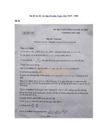 Tải Bộ đề ôn thi vào lớp 10 môn Toán năm 2019 - Đề thi vào lớp 10 môn Toán năm 2019 có đáp án