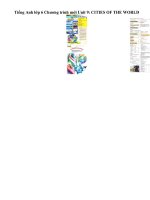 Tải Tiếng Anh lớp 6 Chương trình mới Unit 9: CITIES OF THE WORLD - Bài tập Tiếng Anh 6 Thí điểm Unit 9