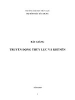 Truyền động thủy lực và khí nén 