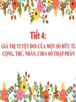 Chương 1 - Bài 4: Giá trị tuyệt đối của một số hữu tỉ