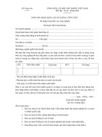 Tải Mẫu đơn xin nhập xuất khẩu tiền chất sử dụng trong lĩnh vực công nghiệp - HoaTieu.vn