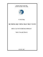 Hệ thống học tiếng nhật trực tuyến 