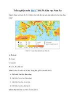 Tải Trắc nghiệm Địa lí 7 bài 58 - Khu vực Nam Âu