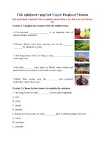 Tải Trắc nghiệm từ vựng Unit 3 lớp 8: Peoples of Vietnam - Từ vựng tiếng Anh lớp 8 Unit 3 có đáp án