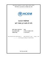 GIÁO TRÌNH   sơn ô tô