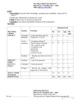 Tải Kiểm tra 1 tiết lần 3 học kì 2 môn Tiếng Anh lớp 7 có đáp án - Kiểm tra 45 phút tiếng Anh lớp 7 học kì 2