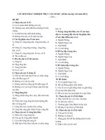 Trắc nghiệm một số chương