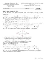 Đề thi HK1 Toán 11 năm 2019 – 2020 trường Dương Quảng Hàm – Hưng Yên | Toán học, Lớp 11 - Ôn Luyện
